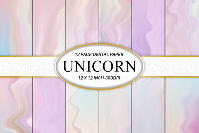Digital paper gradient wave texture unicorn color background Digital Pattern artnoy 