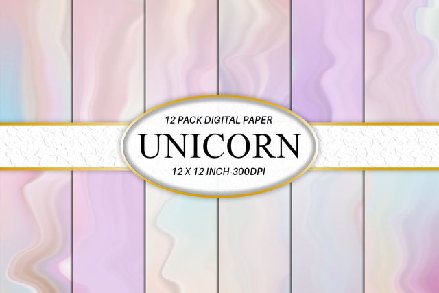 Digital paper gradient wave texture unicorn color background Digital Pattern artnoy 