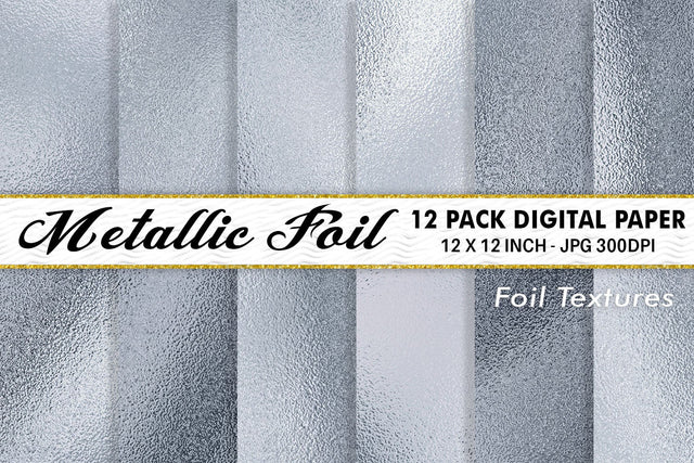 Digital Paper Gray Metallic foil texture background Digital Pattern artnoy 