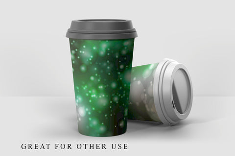 digital paper green bokeh background Digital Pattern artnoy 