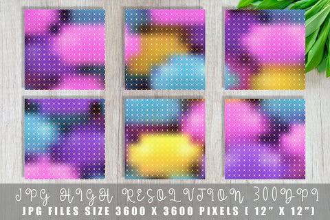 Digital paper Grid pattern and blue pink gradient background Digital Pattern artnoy 