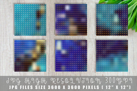 Digital paper Grid pattern and gradient blue background Digital Pattern artnoy 