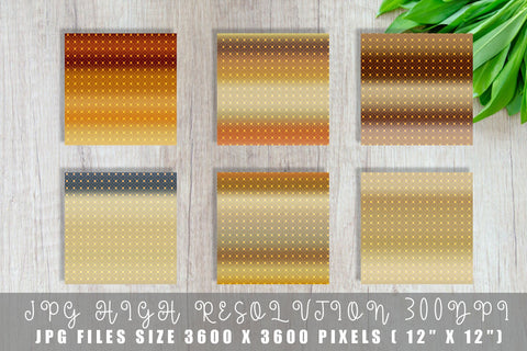 Digital paper Grid pattern and gradient brown background Digital Pattern artnoy 