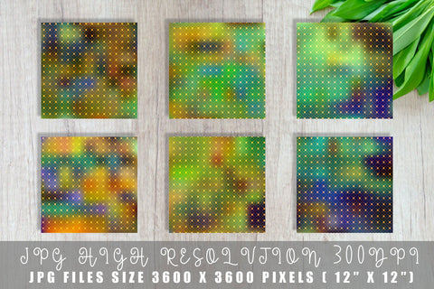 Digital paper Grid pattern and gradient green background Digital Pattern artnoy 