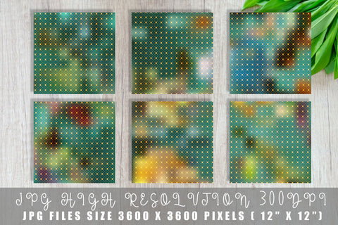 Digital paper Grid pattern and gradient green background Digital Pattern artnoy 