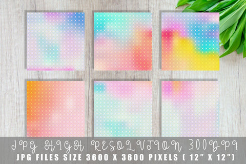 Digital paper Grid pattern and iridescent gradient background Digital Pattern artnoy 