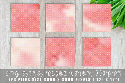 Digital paper Grid pattern and pink gradient background Digital Pattern artnoy 