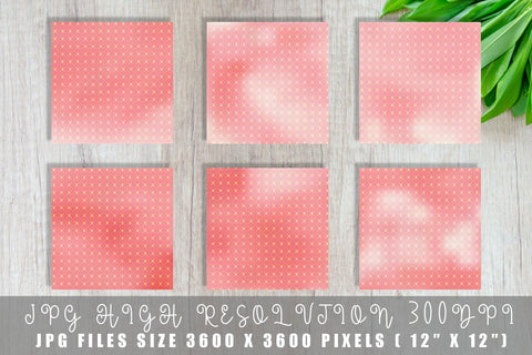 Digital paper Grid pattern and pink gradient background Digital Pattern artnoy 