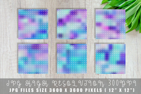 Digital paper Grid pattern and unicorn gradient background Digital Pattern artnoy 