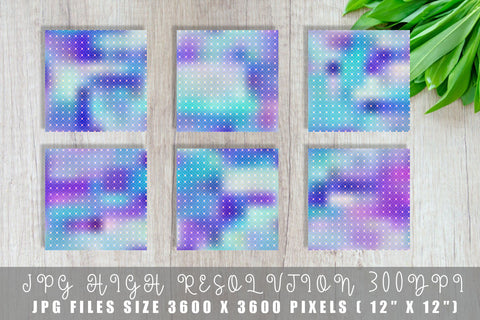 Digital paper Grid pattern and unicorn gradient background Digital Pattern artnoy 