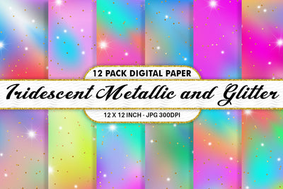 Digital paper iridescent metallic and glitter Digital Pattern artnoy 
