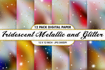 Digital paper iridescent metallic and glitter Digital Pattern artnoy 