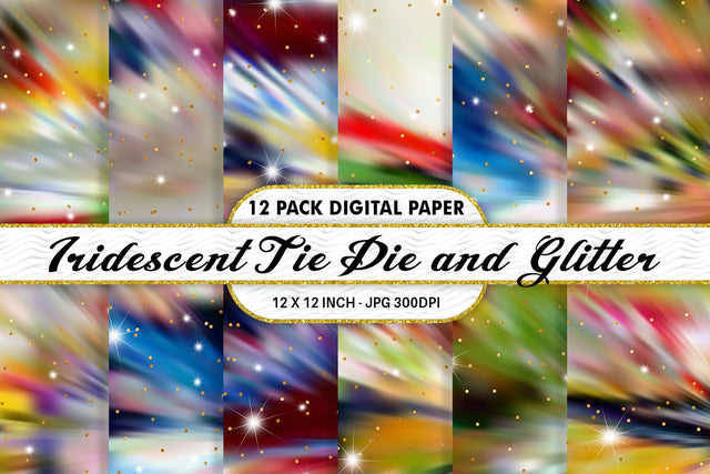 Digital Paper Iridescent metallic Tie Dye and Glitter background Digital Pattern artnoy 