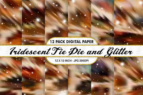 Digital Paper Iridescent metallic Tie Dye and Glitter background Digital Pattern artnoy 