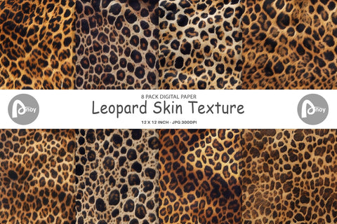 Digital Paper Leopard Skin Texture Digital Pattern artnoy 