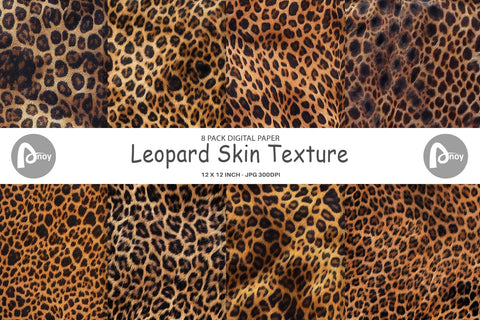 Digital Paper Leopard Skin Texture Digital Pattern artnoy 