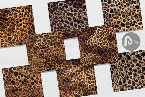 Digital Paper Leopard Skin Texture Digital Pattern artnoy 