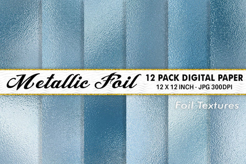 Digital Paper Light blue Metallic foil texture background Digital Pattern artnoy 
