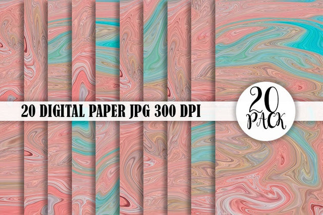 Digital paper liquid wave background Digital Pattern artnoy 
