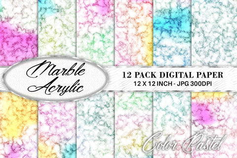 Digital paper marble acrylic texture with gradient colorful background Digital Pattern artnoy 