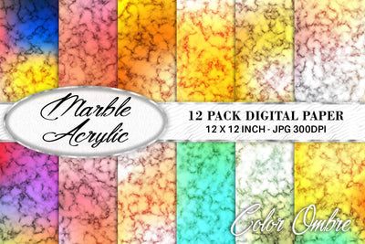 Digital paper marble acrylic texture with gradient colorful background Digital Pattern artnoy 