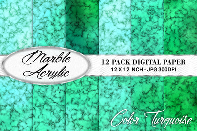 Digital paper marble acrylic texture with gradient green color background Digital Pattern artnoy 