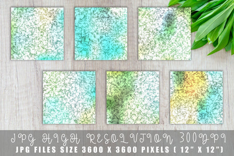 Digital paper marble acrylic texture with gradient turquoise color background Digital Pattern artnoy 