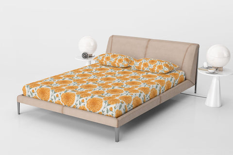 Digital Paper Marigold Flower Seamless Pattern Digital Pattern artnoy 