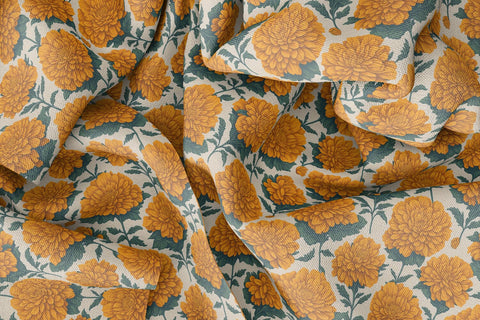 Digital Paper Marigold Flower Seamless Pattern Digital Pattern artnoy 