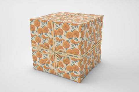 Digital Paper Marigold Flower Seamless Pattern Digital Pattern artnoy 