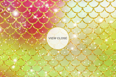 Digital paper mermaid scales pattern with galaxy space background Digital Pattern artnoy 