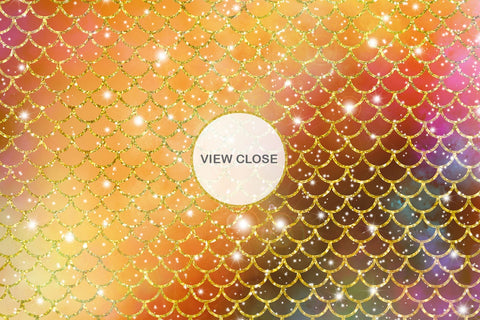 Digital paper mermaid scales pattern with galaxy space background Digital Pattern artnoy 