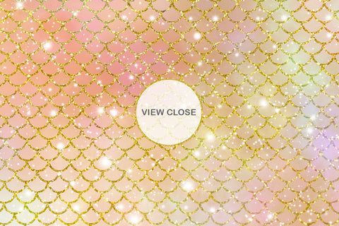 Digital paper mermaid scales pattern with galaxy space background Digital Pattern artnoy 