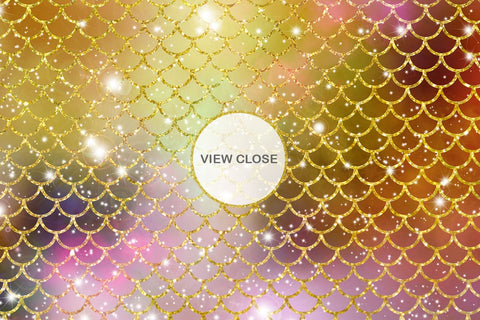 Digital paper mermaid scales pattern with galaxy space background Digital Pattern artnoy 