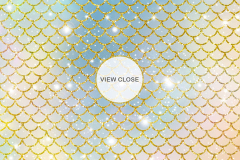 Digital paper mermaid scales pattern with galaxy space background Digital Pattern artnoy 