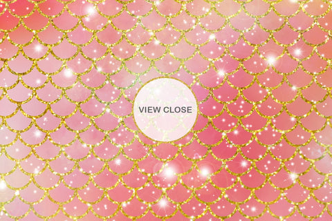 Digital paper mermaid scales pattern with galaxy space background Digital Pattern artnoy 