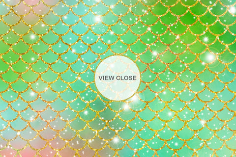 Digital paper mermaid scales pattern with galaxy space background Digital Pattern artnoy 