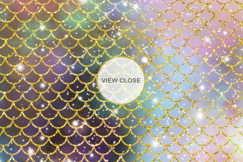 Digital paper mermaid scales pattern with galaxy space background Digital Pattern artnoy 