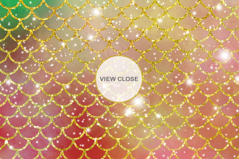 Digital paper mermaid scales pattern with galaxy space background Digital Pattern artnoy 