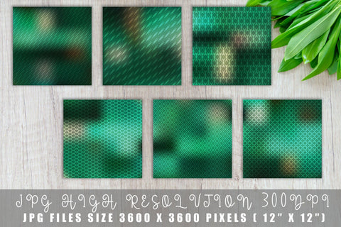 Digital paper mix line pattern on gradient green color background Digital Pattern artnoy 