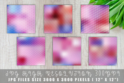 Digital paper mix line pattern on gradient pink color background Digital Pattern artnoy 
