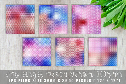 Digital paper mix line pattern on gradient pink color background Digital Pattern artnoy 