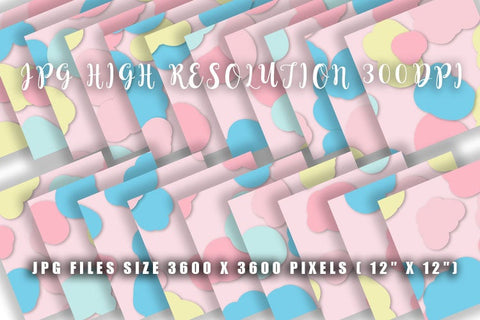 Digital Paper pastel color background Digital Pattern artnoy 