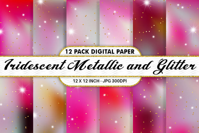 Digital paper pink iridescent metallic and glitter Digital Pattern artnoy 