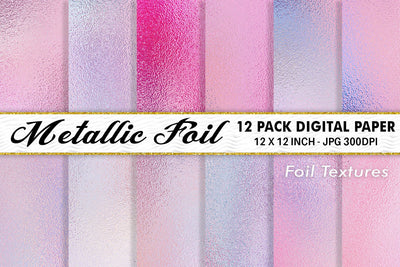 Digital Paper Pink Metallic foil texture background Digital Pattern artnoy 