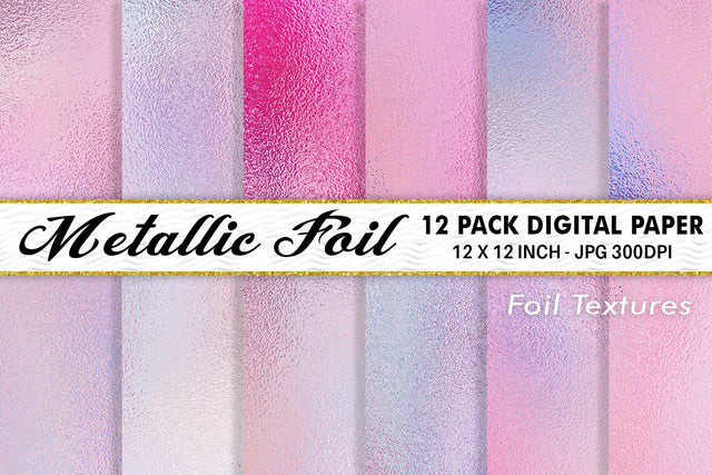 Digital Paper Pink Metallic foil texture background Digital Pattern artnoy 