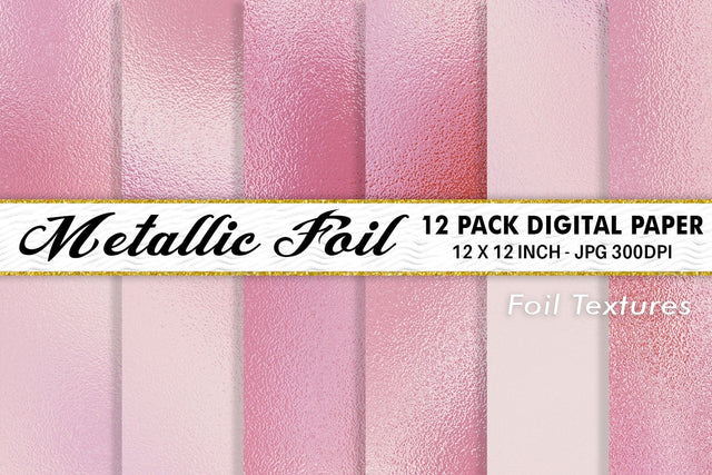 Digital Paper pink Metallic foil texture background Digital Pattern artnoy 