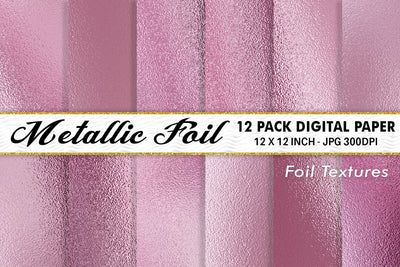 Digital Paper Pink Metallic foil texture background Digital Pattern artnoy 