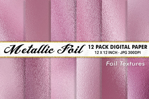 Digital Paper Pink Metallic foil texture background Digital Pattern artnoy 