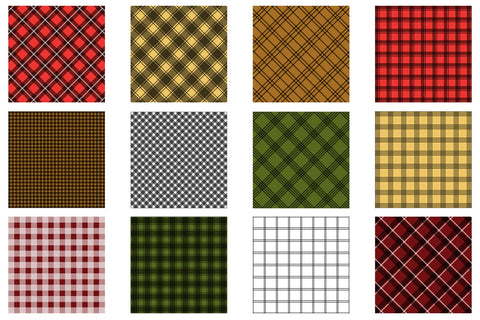 Digital Paper plaid Christmas background Digital Pattern artnoy 